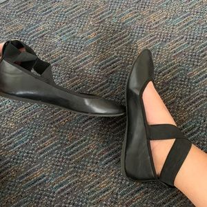 Ballet Flats with Strap Detail